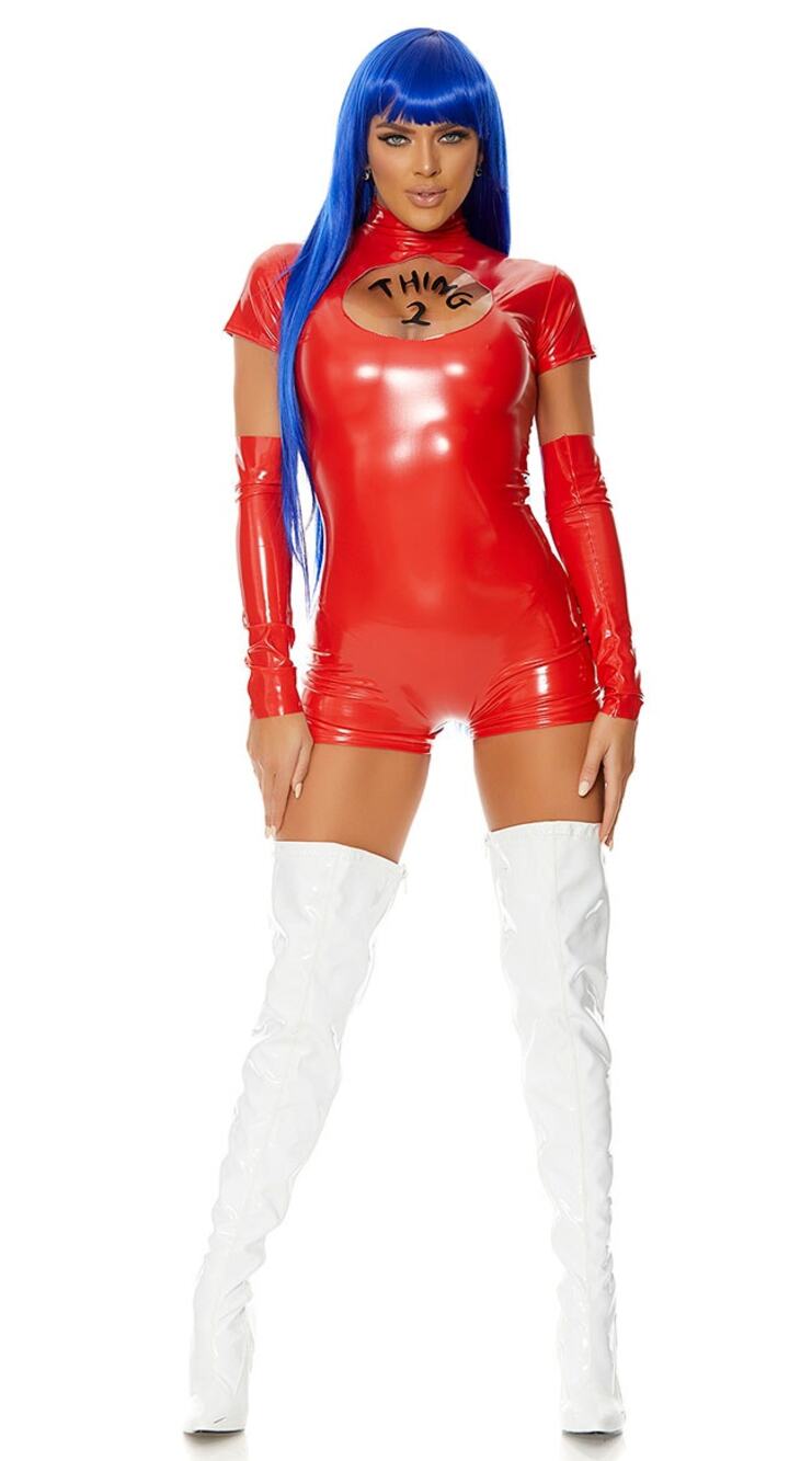 NEW Forplay Thing 2 Dr. Suess Sexy Halloween Costume Size XS Small
